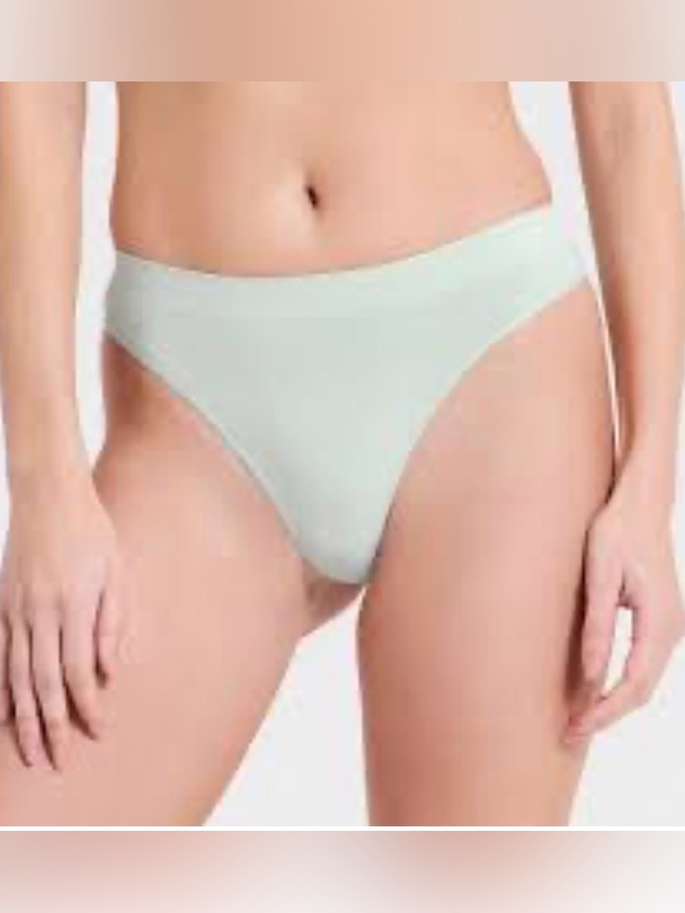 NWT Auden Seamless Thong Underwear in Mint Green